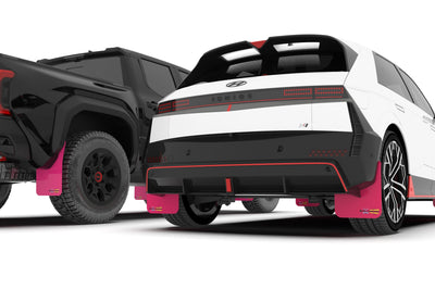 Rally Armor 2024 Subaru Crosstrek Pink Mud Flap BCE Logo