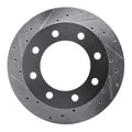 R1 99-05 Ford F-250 4WD (Super Duty) Rear Left Drilled & Slotted Geoperformance Rotor