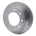 R1 99-05 Ford F-250 4WD (Super Duty) Rear Left Drilled & Slotted Geoperformance Rotor