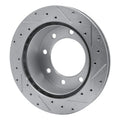 R1 99-05 Ford F-250 4WD (Super Duty) Rear Left Drilled & Slotted Geoperformance Rotor