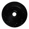 R1 88-94 Chevrolet C1500 Front Left Drilled Black Brake Rotor