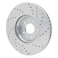 R1 11-17 Audi A4 Allroad Front Left Drilled & Slotted Geoperformance Rotor