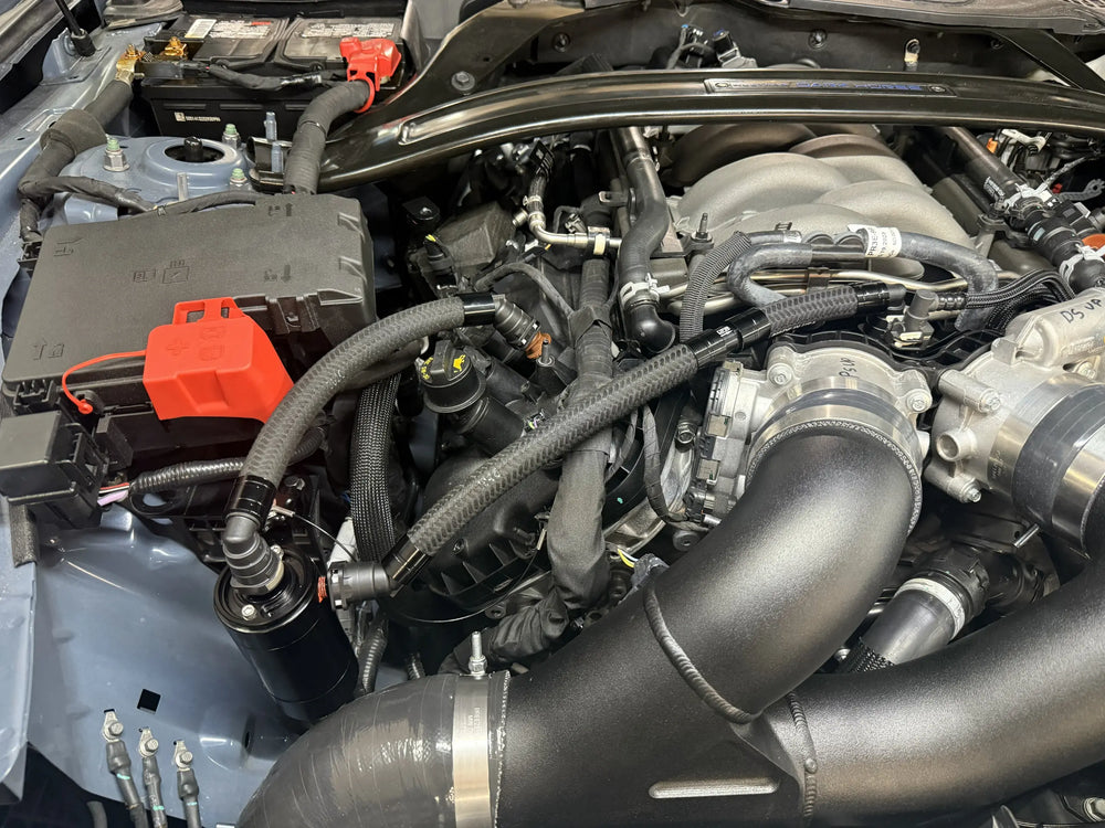 UPR 2024 2025 2026 Ford Mustang GT Darkhorse with Procharger or ESS Supercharger Main Catch Can 5030-304-1
