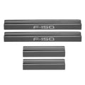 21C F150 SUPERCREW (W/F150 ETCHING) DOOR SILLS BLACK PLATINUM (4 PCS)
