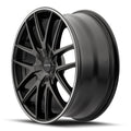 ~(29 lbs. 19X19X9)~ TR60 (3260) MATTE BLACK/MACHINED RING 17X7.5 5-110/5-115 42MM 72.62MM