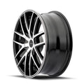 ~(29 lbs. 19X19X9)~ TR60 (3260) MATTE BLACK/MACHINED RING 17X7.5 5-110/5-115 42MM 72.62MM