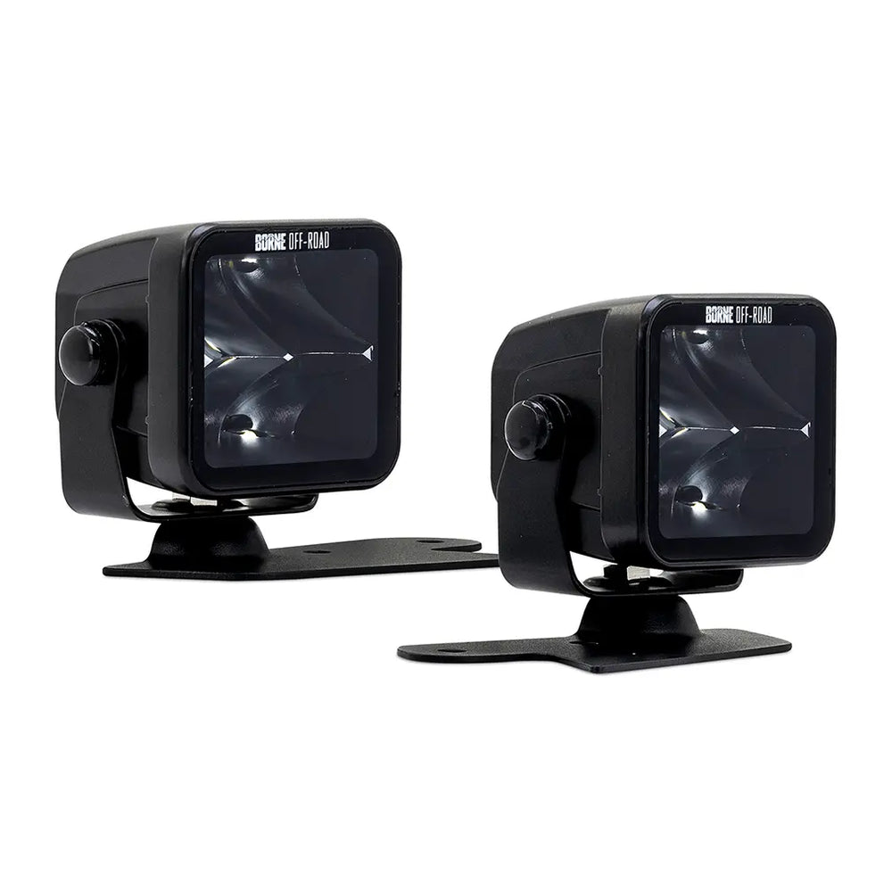 21C BRONCO BORNE OFFROAD LIGHT PODS DITCH 3X3 SPOT (2 PC)