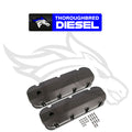 Fabricated Aluminum Valve Covers Black Finish Fits 1965-2000 Chevrolet 396-454 Short Bolt BBC Mr Gasket