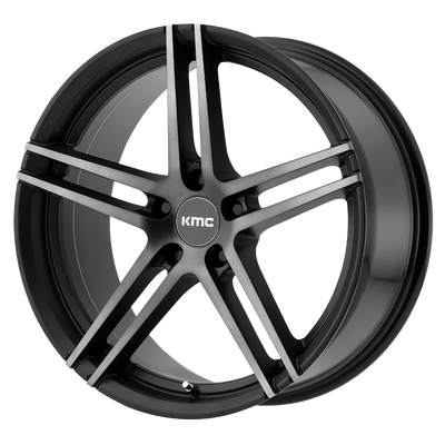 MONOPHONIC 19x9.5 5x120.00 SATIN BLACK W/ TITANIUM BLACK FACE (35 mm)