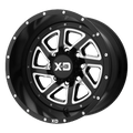 XD833 22X14 6X5.5 S-BLK MILL REV-RG -76MM