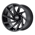 XD833 22X14 6X5.5 S-BLK MILL REV-RG -76MM