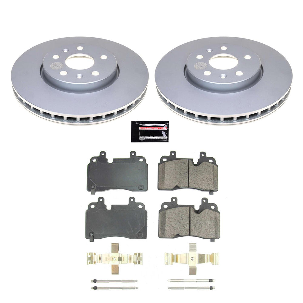 Power Stop 20-21 Chevrolet Corvette Front Z17 Coated Brake Kit