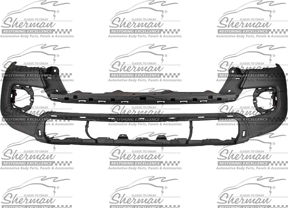 FRONT BUMPER COVER BASE; W/O WHEEL OPENING FLARES; FINE TEXTURED BLACK TOYOTA TACOMA 1215