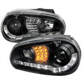 R8 STYLE HALO LED PROJECTOR BLACK