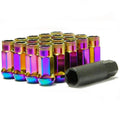 Wheel Mate Muteki SR35 Close End Lug Nuts w/ Lock Set - Neon 12x1.50 35mm