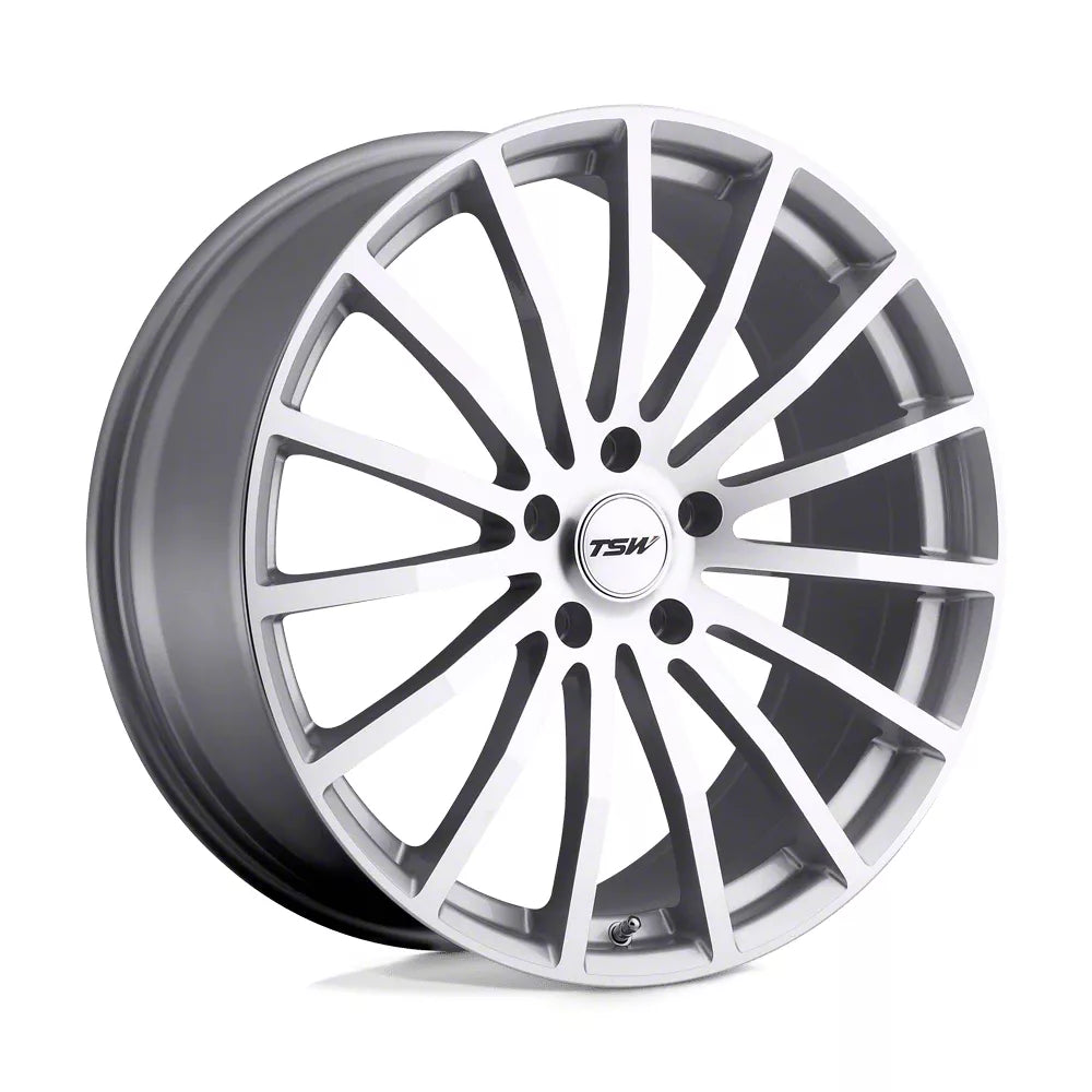 TSW Alloy Wheels silver auto part