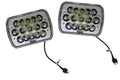 ~(6 lbs. 12X8X8)~ Jeep XJ/YJ 5x7 Inch Headlight 45 Watt High/Low Tempest Series Quake LED