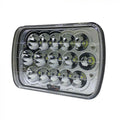 ~(6 lbs. 12X8X8)~ Jeep XJ/YJ 5x7 Inch Headlight 45 Watt High/Low Tempest Series Quake LED