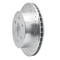 R1 03-05 Chevrolet Express 2500 Rear Right Drilled & Slotted Silver Brake Rotor