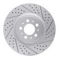 R1 04-07 Volvo V70 Front Right Drilled & Slotted Geoperformance Rotor