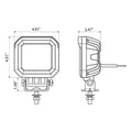 HEATED WORK LAMP 5 LED 10W 9-32V