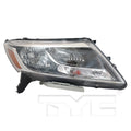 CAPA RH HEADLAMP ASSY COMPOSITE HALOGEN; BLACK BEZEL; CHROME TRIM NISSAN PATHFINDER 20132016