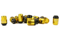 KICS LEGGDURA Racing Shell Type Lug Nut 35mm Closed-End Look 16 PCS 4 Locks 12X1.25 Gold