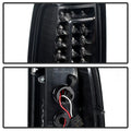 Xtune Chevy Silverado 1500-2500-3500 03-06 C-Shape LED Tail Lights Black ALT-ON-CS03-G2-LED-BK