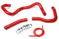 HPS Performance Red Reinforced Silicone Radiator Hose Kit Coolant for Mitsubishi 2008-2017 Lancer 2.0L 2.4L DE ES GTS