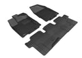 3D MAXpider 2013-2020 Infiniti QX60/JX Kagu 1st & 2nd Row Floormats - Black