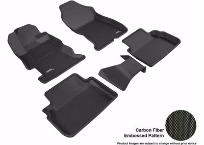3D MAXpider 2017-2019 Subaru Impreza Kagu 1st & 2nd Row Floormats - Black