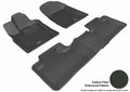 3D MAXpider 2011-2012 Dodge Durango Kagu 1st & 2nd Row Floormats - Black