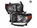 HEADLIGHTS SET - BLACK WITH LED