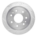 R1 Concepts Brake Rotor Drilled and Slotted Silver Fits Ford F-150