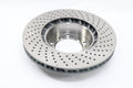 SHW 13-16 Porsche Boxster 2.7L w/o Ceramic Brakes Left Front Drill-Dimp MB Brake Rotor (98135140101)