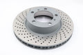 SHW 13-16 Porsche Boxster 2.7L w/o Ceramic Brakes Left Front Drill-Dimp MB Brake Rotor (98135140101)