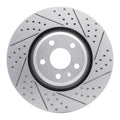 DFC 08-11 Audi Tt Quattro Front Right Drilled & Slotted Geoperformance Rotor