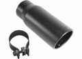 MagnaFlow Tip Stainless Black Coated Single Wall Round Single Outlet 5in Dia 4in Inlet 13in L