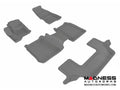 3D MAXpider 2009-2019 Ford Flex Kagu 1st & 2nd & 3rd Row Floormats - Gray