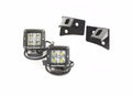 Rugged Ridge 07-18 Jeep Wrangler JK Square Windshield LED Light Kit w/ Brackets