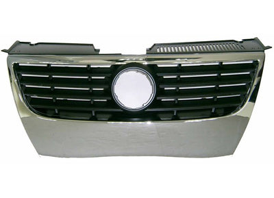 GRILLE ASSY W/O SENSOR & W/O CHR MLDG PASSAT 0610 EXCLUDES CC MODEL