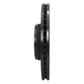 R1 05-11 Audi A6 Quattro Front Left Drilled & Slotted Black Brake Rotor