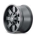 Cast Aluminum Wheels 141 SB 17x9 Satin Black 8 On 165.1/8 On 170 Bolt Pattern 18 Offset ION Wheels