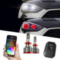 XK Glow RGB 2in1 LED Headlight Bulb Million Color RGB/LED Headlight Kit (2x H3)