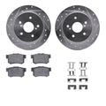 R1 E- Line Series Brake Rotor - D/S - Silver w/ Ceramic Pads Hdw Fits Suzuki Kizashi