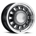 LEGENDARY WHEELS 12 SLOT 15x7 4x114.3/4x4.5 +7.1MM OS BLACK/MACHINED