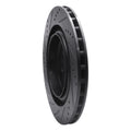 R1 04-11 Cadillac CTS Rear Right Drilled & Slotted Black Brake Rotor