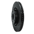 R1 16-25 Mazda CX-5 Front Right Drilled & Slotted Black Brake Rotor