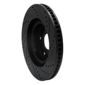 R1 21-25 Acura TLX Front Left Drilled & Slotted Black Brake Rotor
