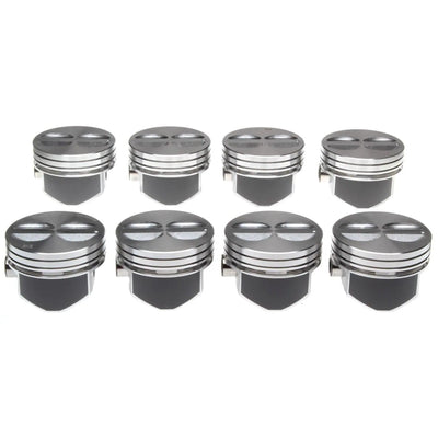 Mahle OE GM 5.7L 350 V8 Flat Top Coat .030 w/ P Aftermarket Version Piston Set (Set of 8)